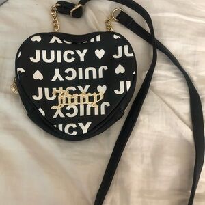 Juicy Couture Black Heart Crossbody Bag